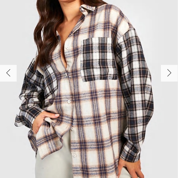 Never worn oversized plaid shirt - Picture 1 of 1